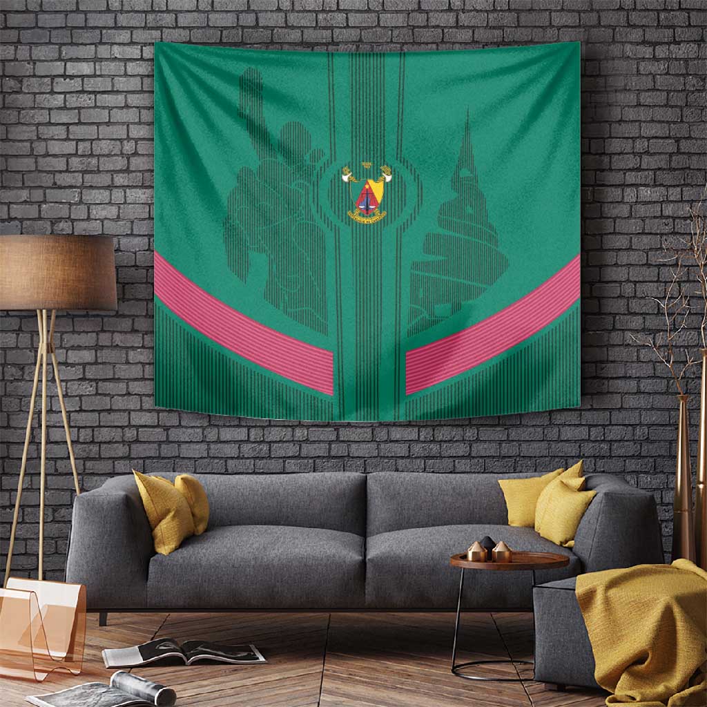 Custom Cameroun Football Tapestry Allez les Lions LT15