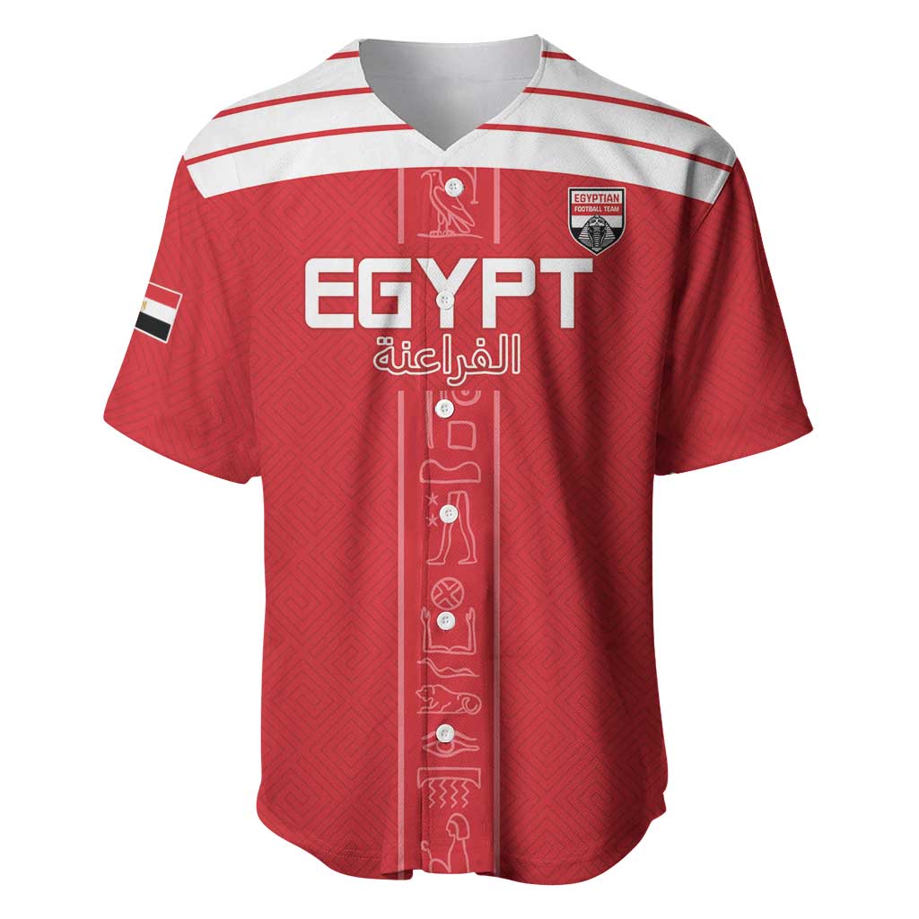 Egyptian Football Custom Baseball Jersey Yalla Masr - Red Ver LT15