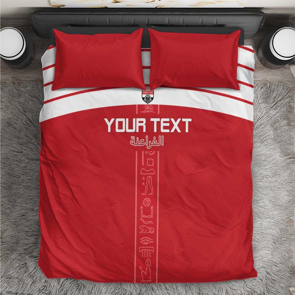 Egyptian Football Custom Bedding Set Yalla Masr - Red Ver LT15