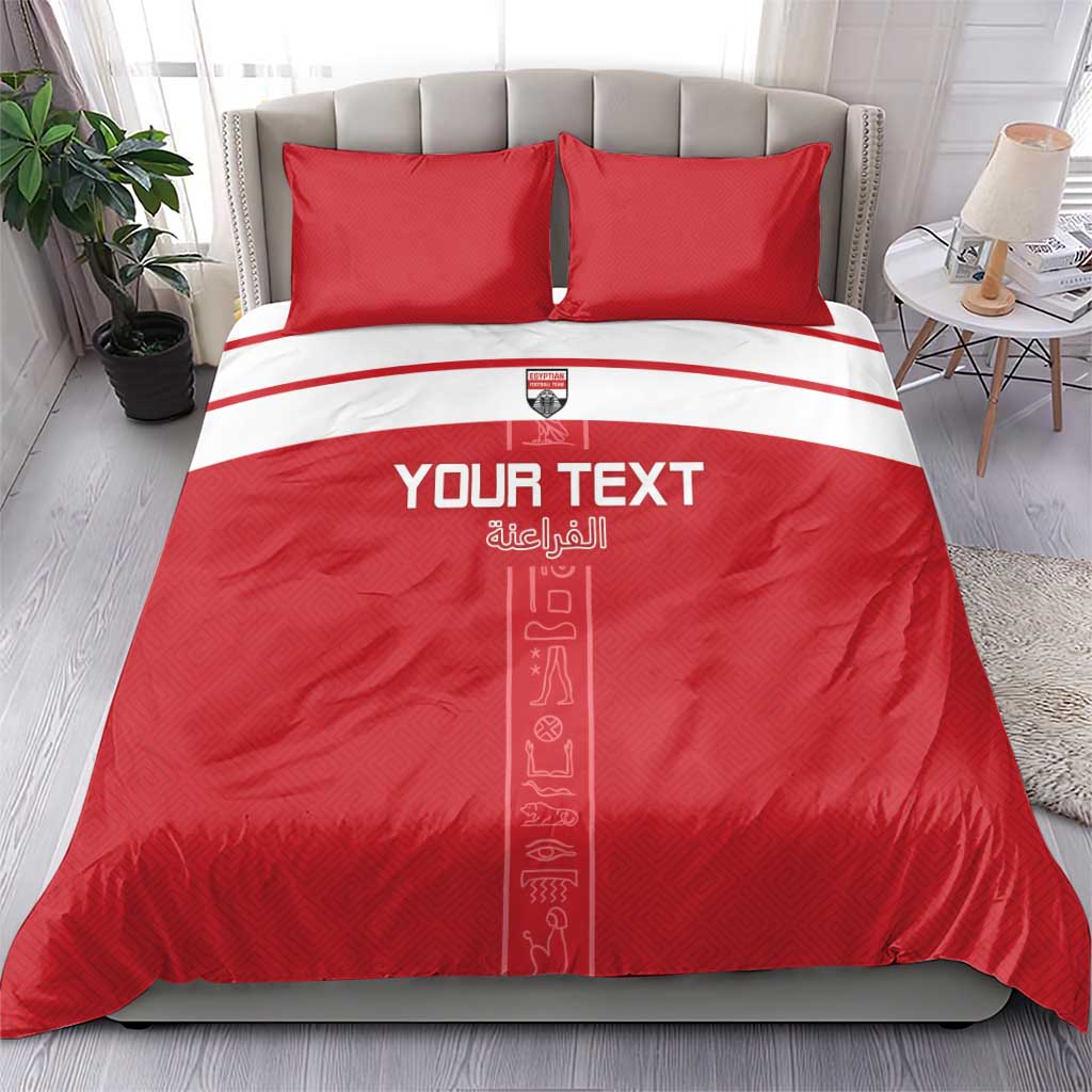 Egyptian Football Custom Bedding Set Yalla Masr - Red Ver LT15