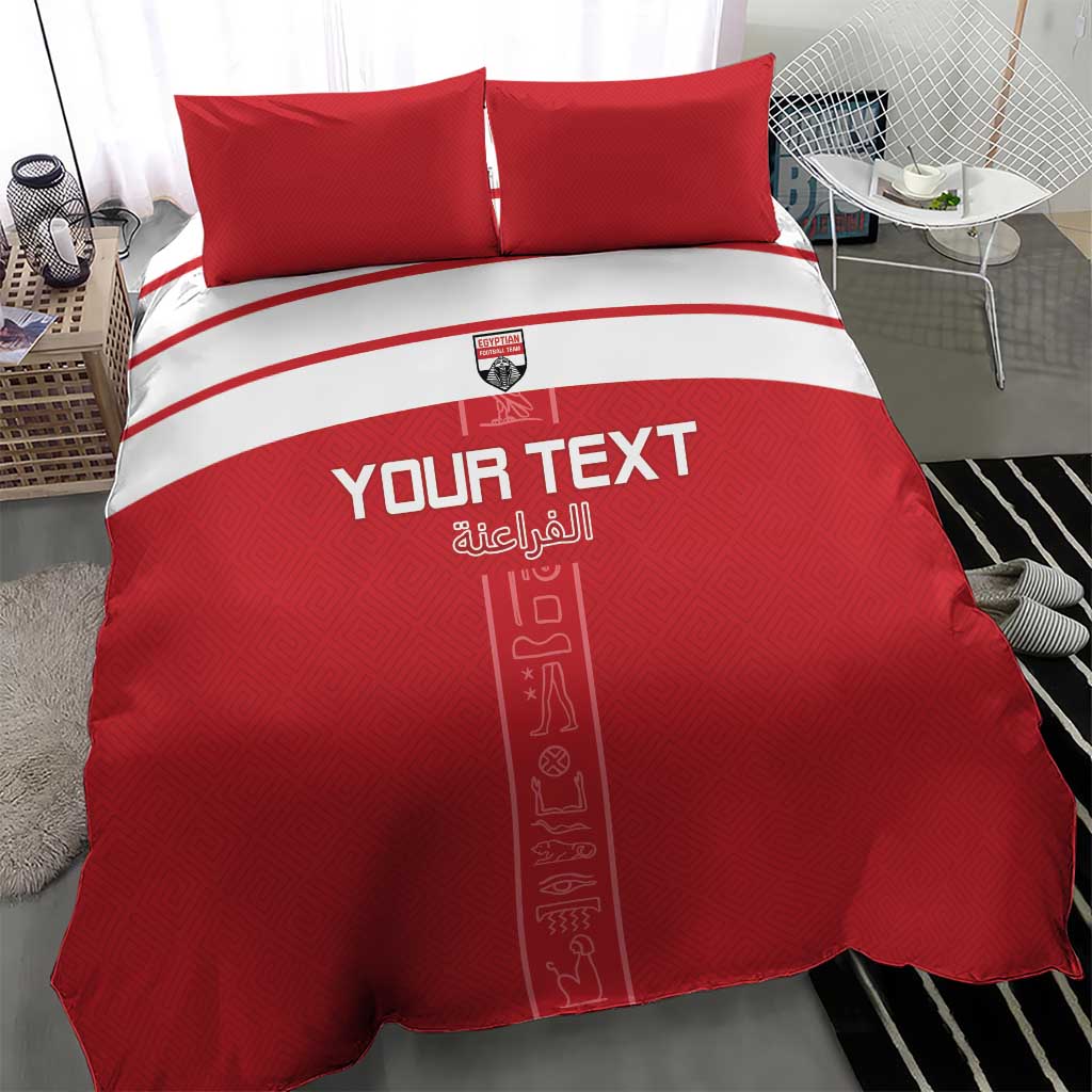 Egyptian Football Custom Bedding Set Yalla Masr - Red Ver LT15