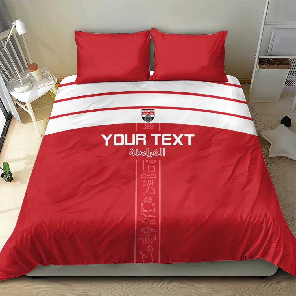 Egyptian Football Custom Bedding Set Yalla Masr - Red Ver LT15