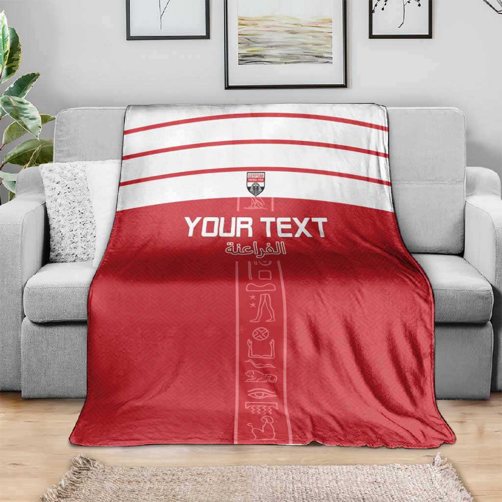 Egyptian Football Custom Blanket Yalla Masr - Red Ver LT15