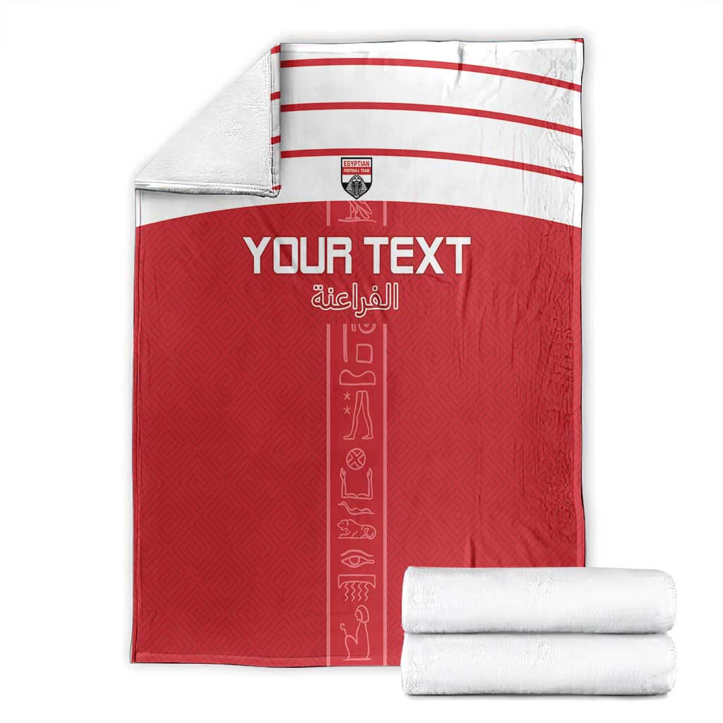 Egyptian Football Custom Blanket Yalla Masr - Red Ver LT15