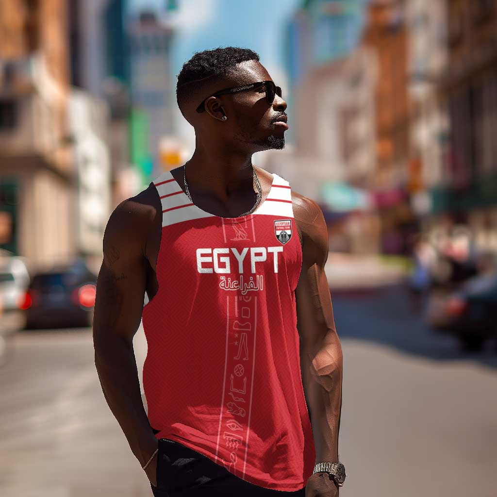 Egyptian Football Custom Men Tank Top Yalla Masr - Red Ver LT15