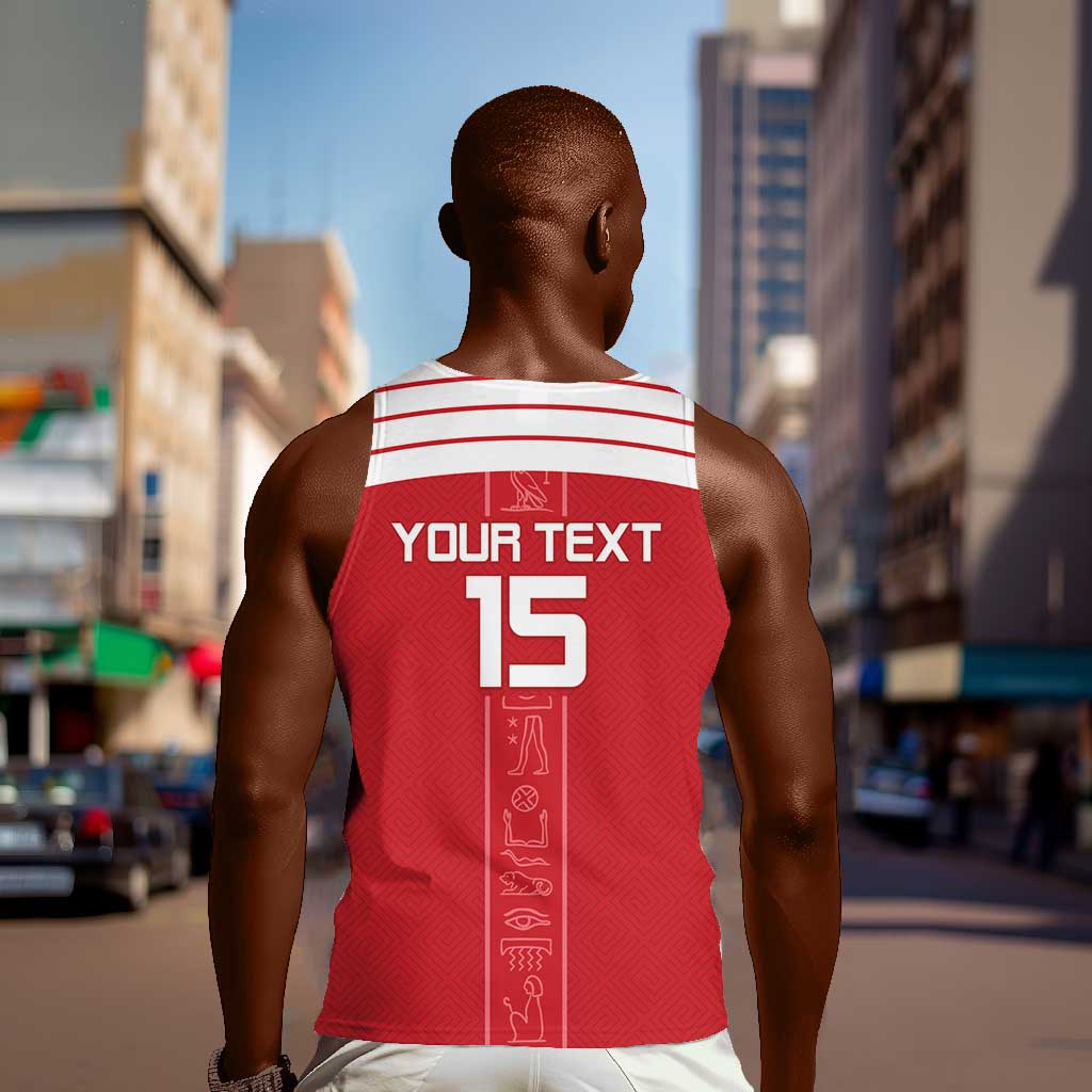 Egyptian Football Custom Men Tank Top Yalla Masr - Red Ver LT15