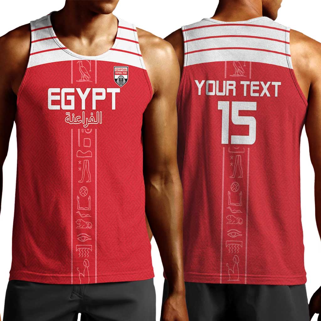 Egyptian Football Custom Men Tank Top Yalla Masr - Red Ver LT15