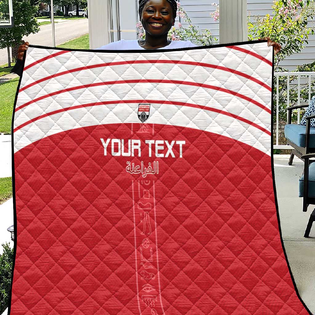 Egyptian Football Custom Quilt Yalla Masr - Red Ver LT15