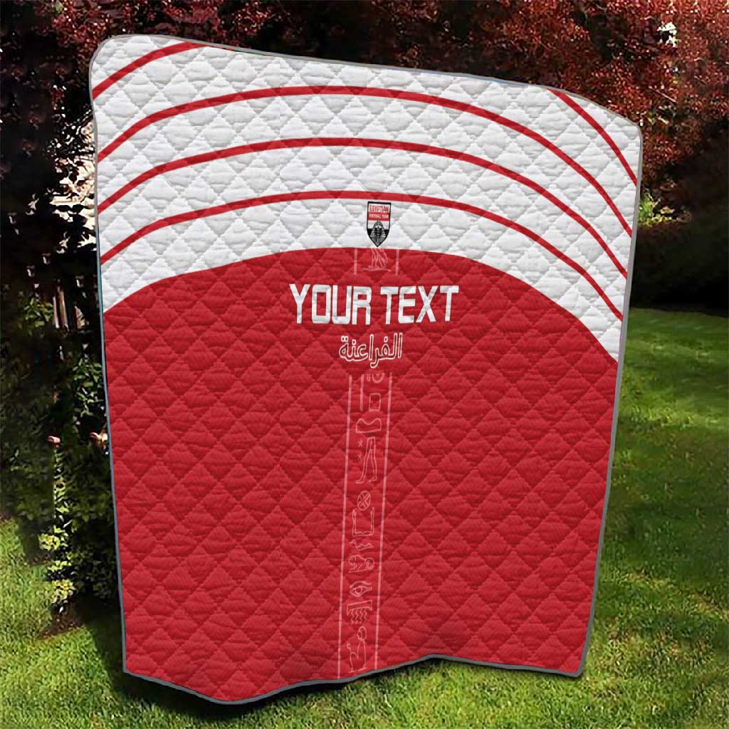 Egyptian Football Custom Quilt Yalla Masr - Red Ver LT15