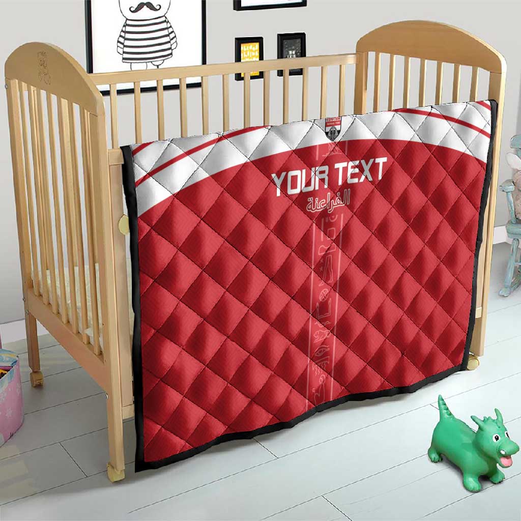 Egyptian Football Custom Quilt Yalla Masr - Red Ver LT15