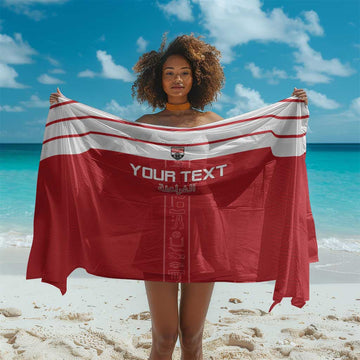 Egyptian Football Custom Sarong Yalla Masr - Red Ver LT15