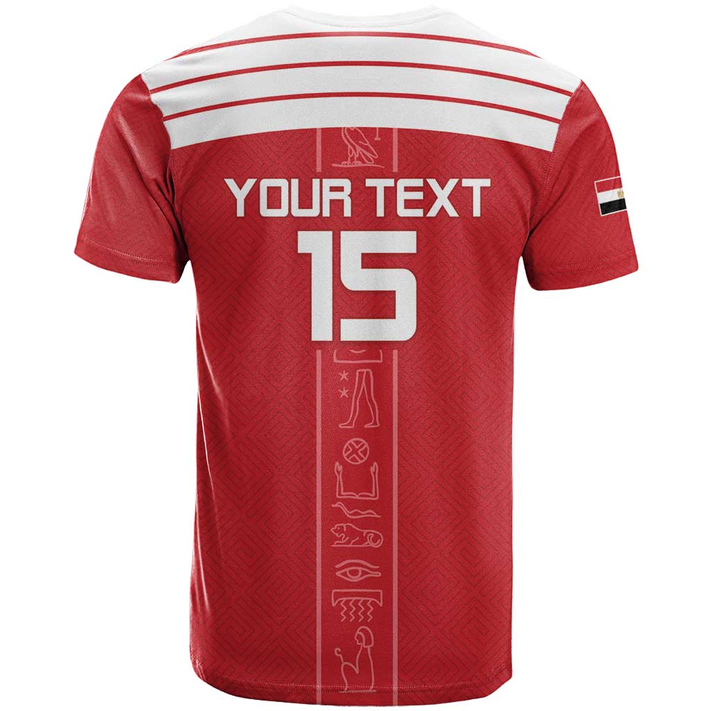 Egyptian Football Custom T shirt Yalla Masr - Red Ver LT15