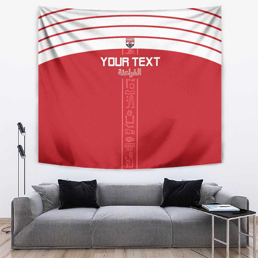 Egyptian Football Custom Tapestry Yalla Masr - Red Ver LT15