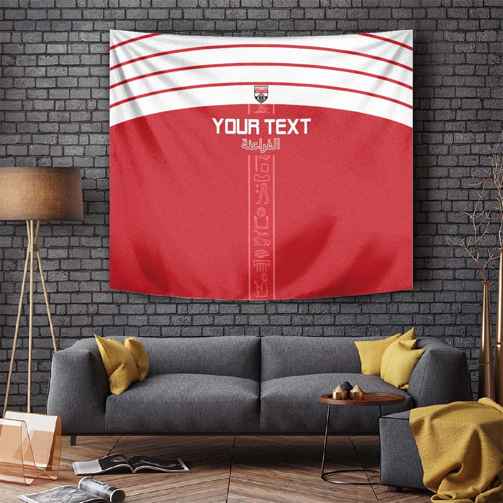 Egyptian Football Custom Tapestry Yalla Masr - Red Ver LT15