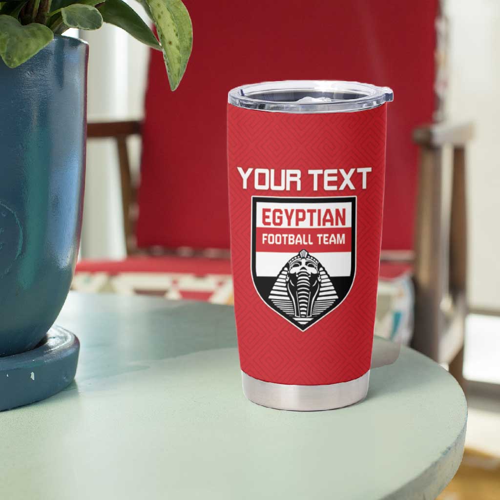 Egyptian Football Custom Tumbler Cup Yalla Masr - Red Ver LT15