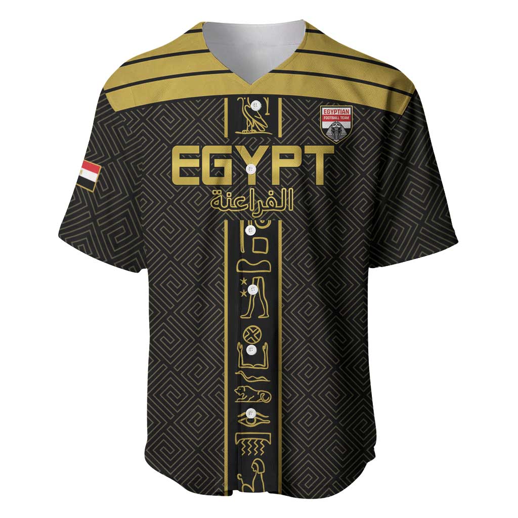 Egyptian Football Custom Baseball Jersey Yalla Masr - Black Ver LT15