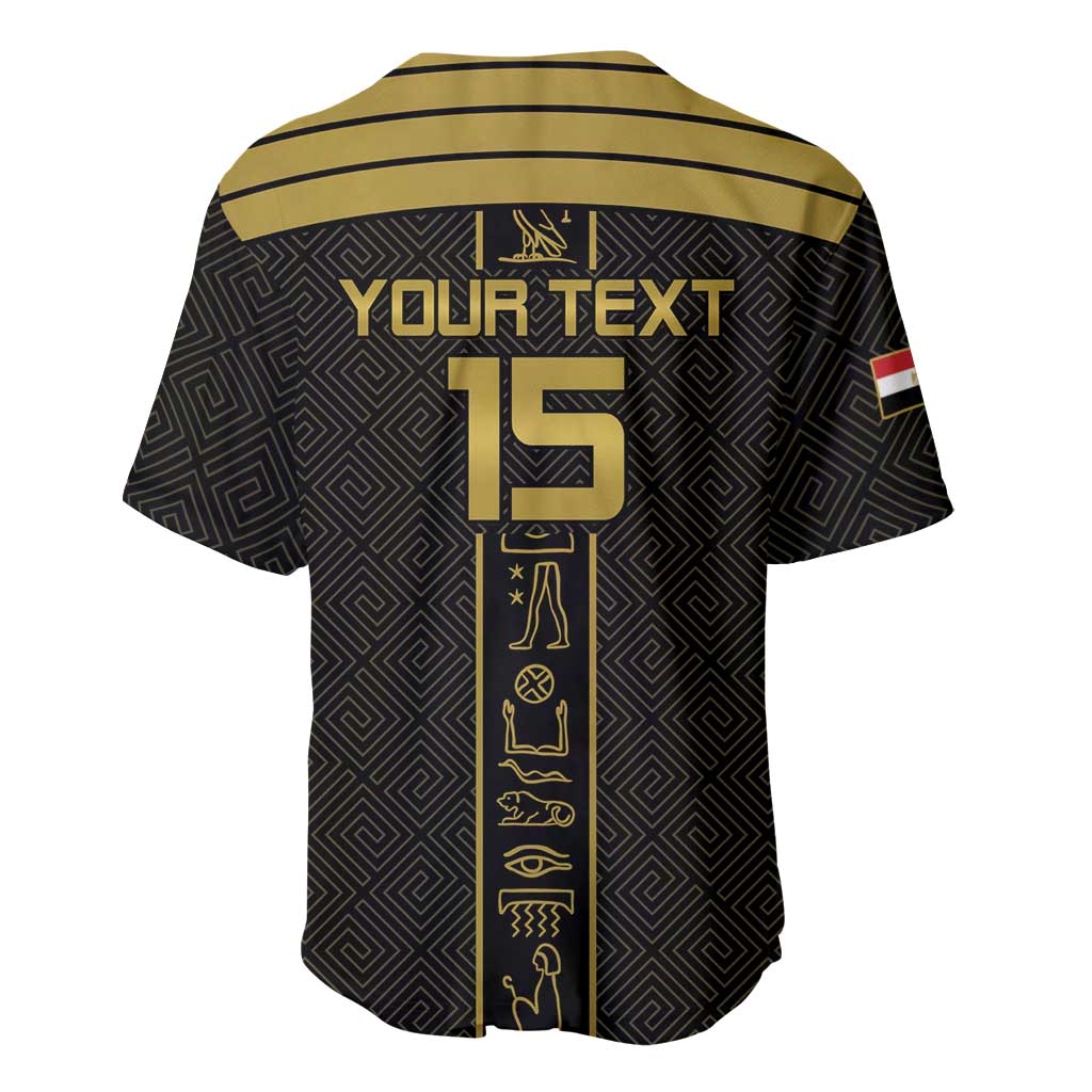 Egyptian Football Custom Baseball Jersey Yalla Masr - Black Ver LT15