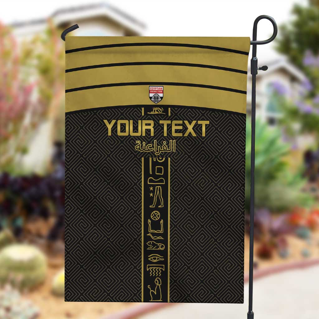 Egyptian Football Custom Garden Flag Yalla Masr - Black Ver LT15