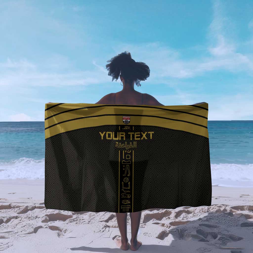Egyptian Football Custom Sarong Yalla Masr - Black Ver LT15