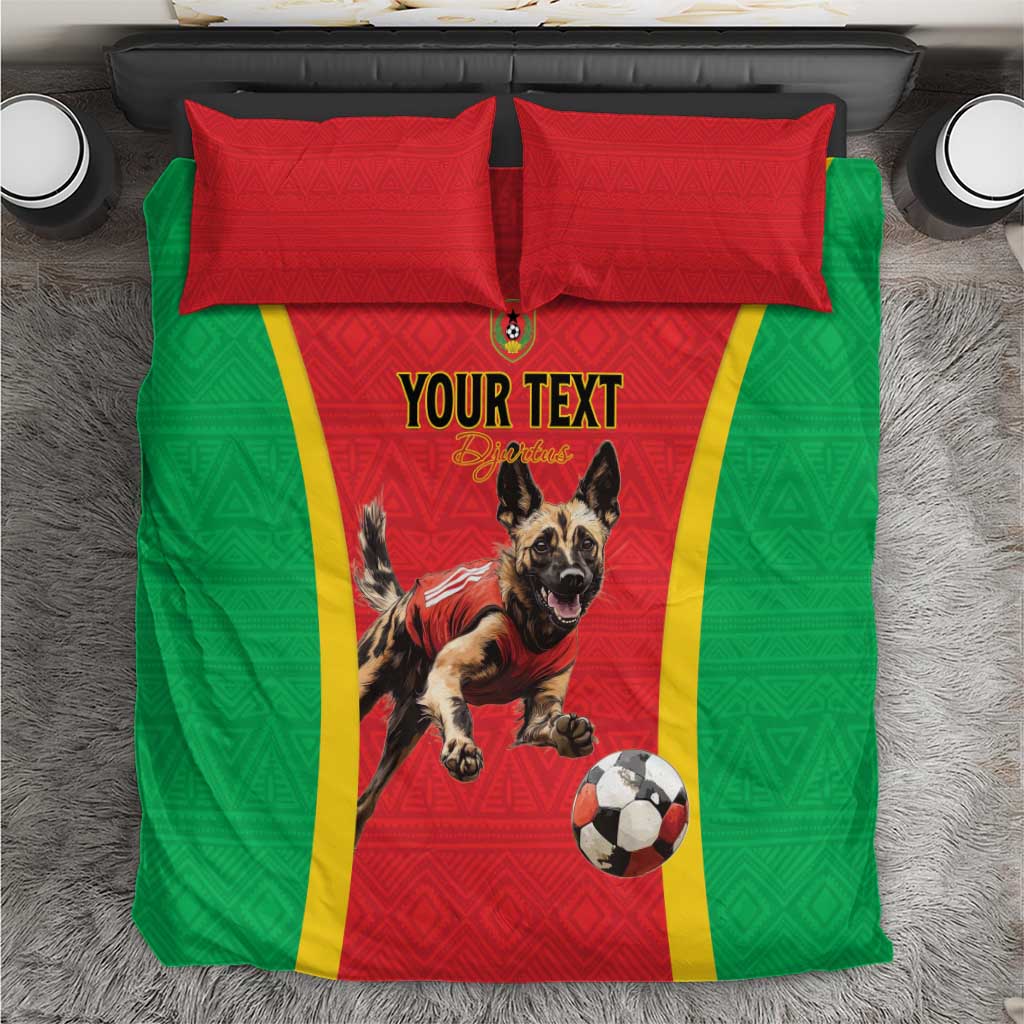 Custom Guinea-Bissau Football Bedding Set Go Djurtus Go LT15