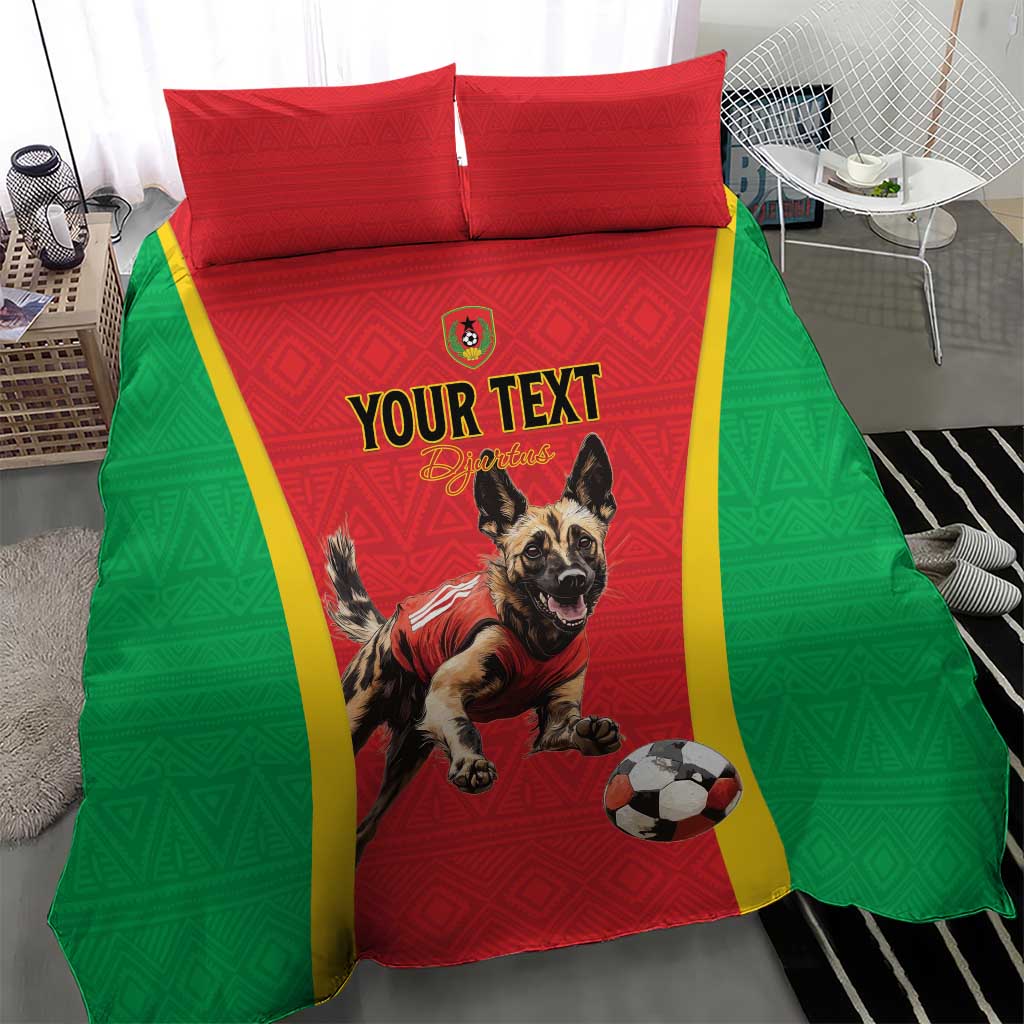 Custom Guinea-Bissau Football Bedding Set Go Djurtus Go LT15