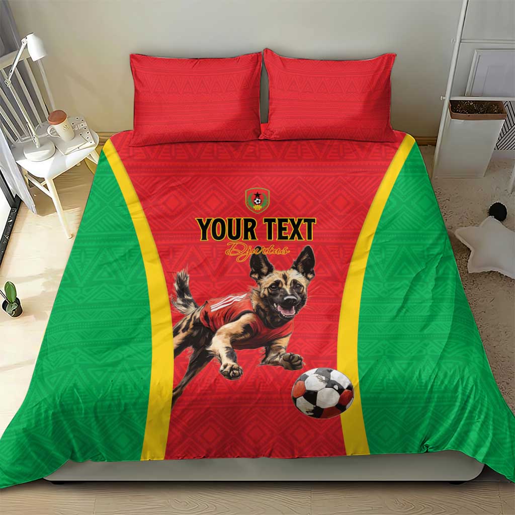 Custom Guinea-Bissau Football Bedding Set Go Djurtus Go LT15