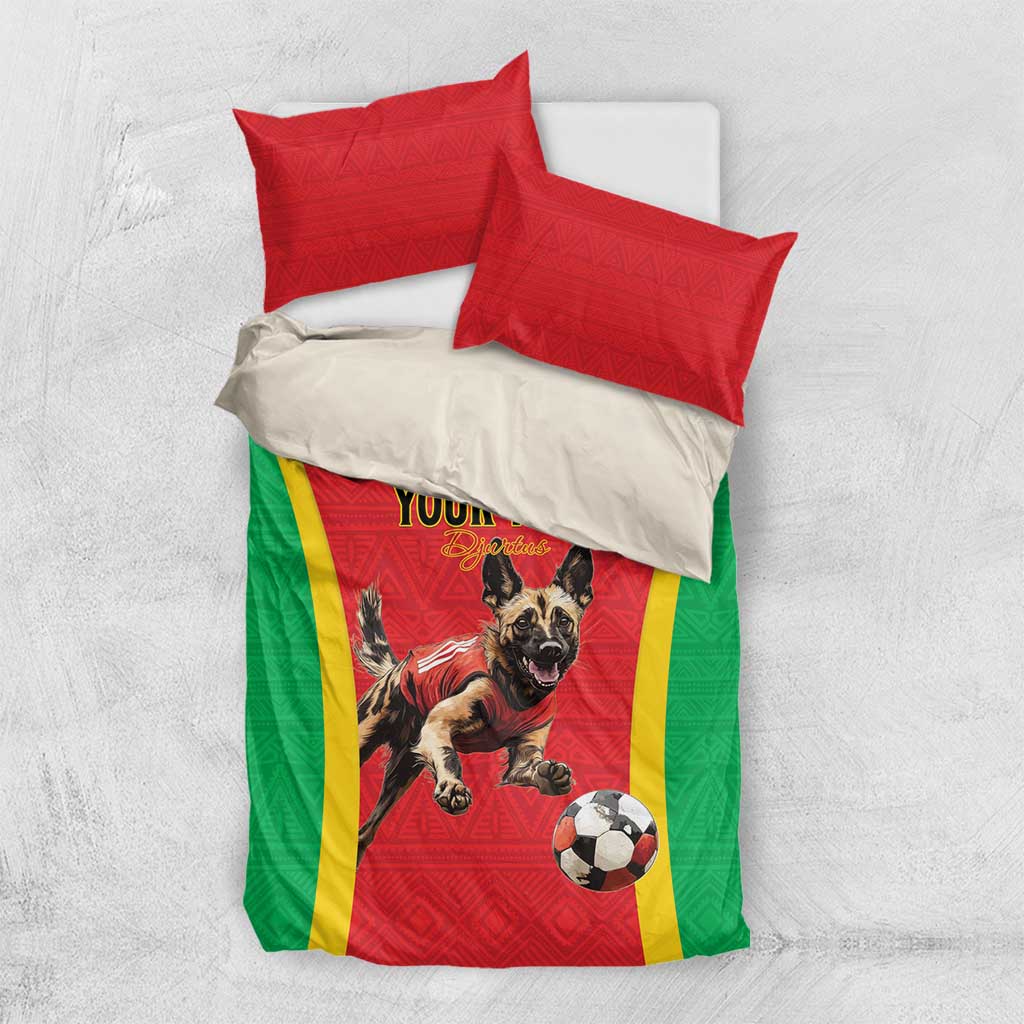 Custom Guinea-Bissau Football Bedding Set Go Djurtus Go LT15