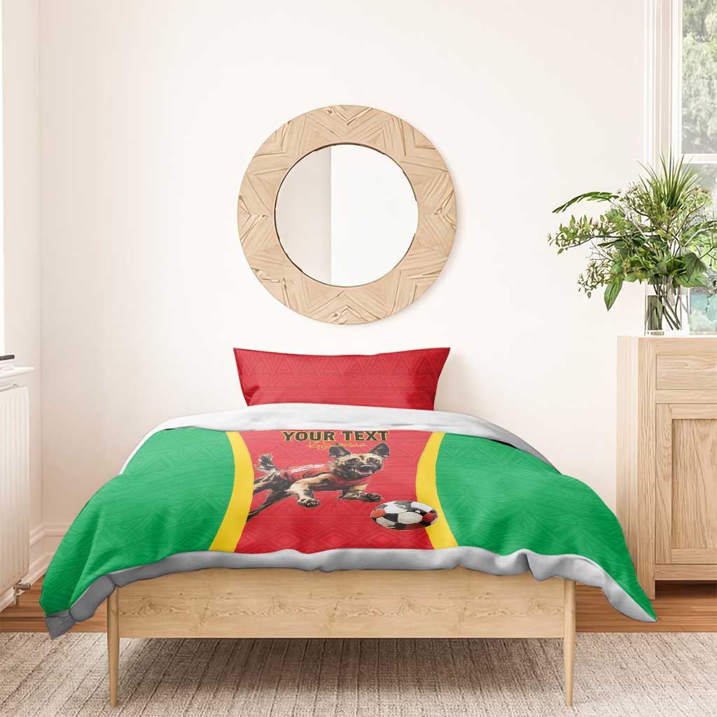 Custom Guinea-Bissau Football Bedding Set Go Djurtus Go LT15