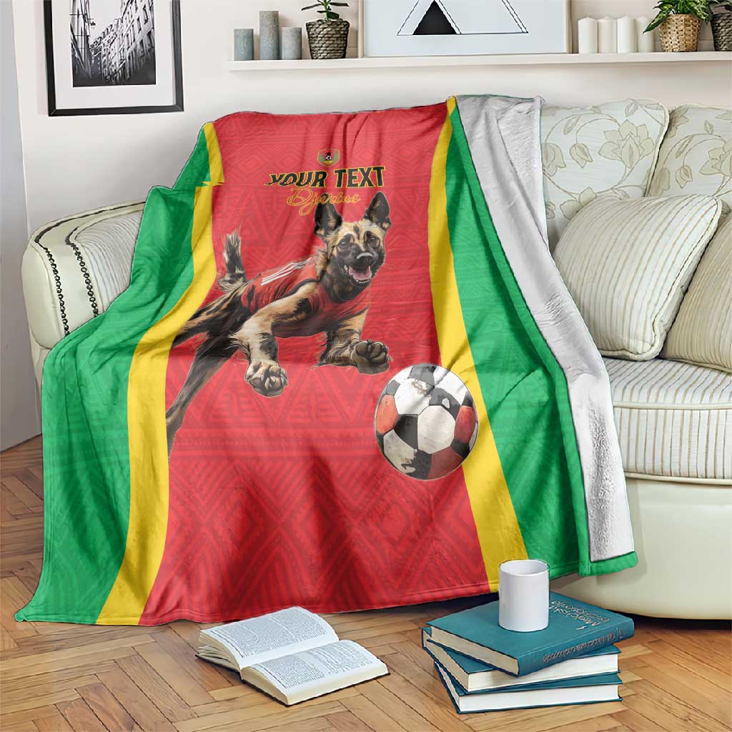 Custom Guinea-Bissau Football Blanket Go Djurtus Go LT15