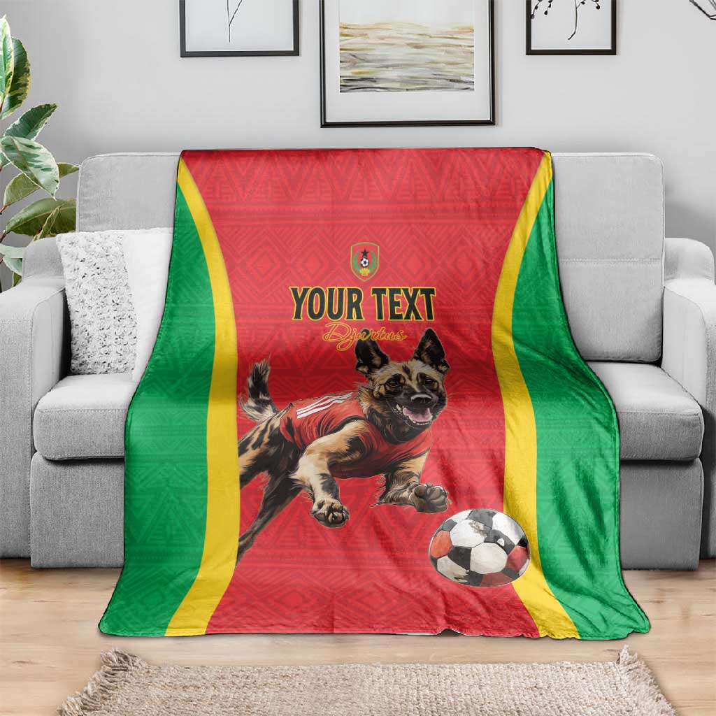 Custom Guinea-Bissau Football Blanket Go Djurtus Go LT15