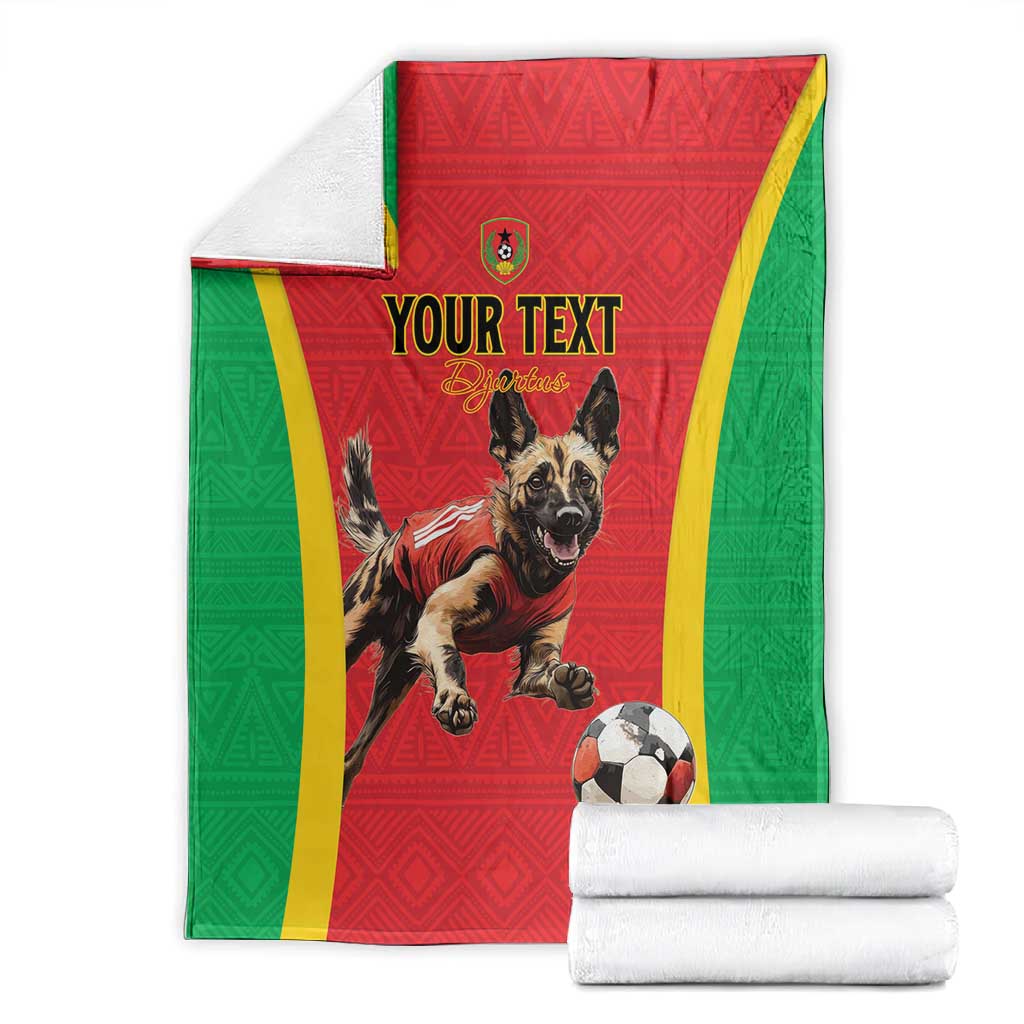 Custom Guinea-Bissau Football Blanket Go Djurtus Go LT15