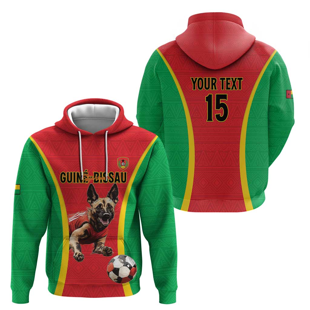 Custom Guinea-Bissau Football Hoodie Vamos Djurtus LT15
