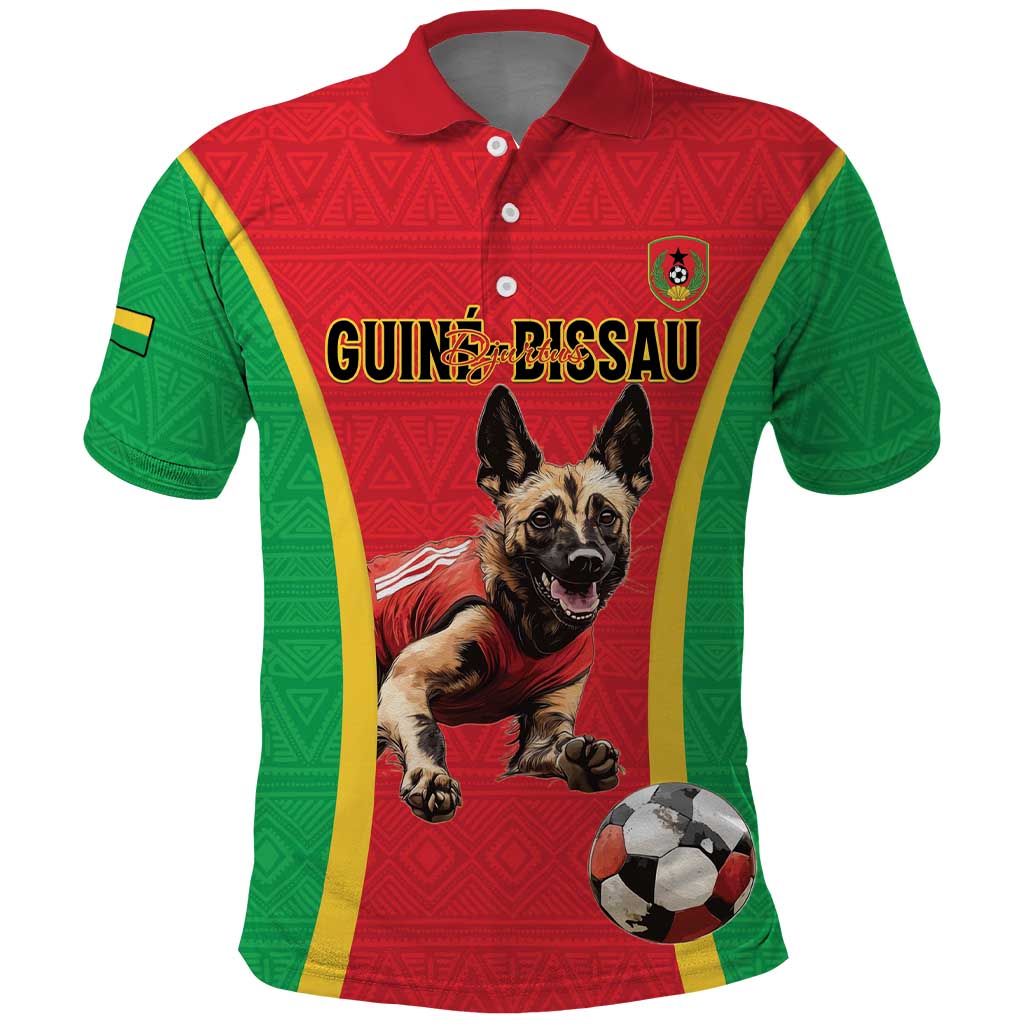 Custom Guinea-Bissau Football Polo Shirt Vamos Djurtus LT15
