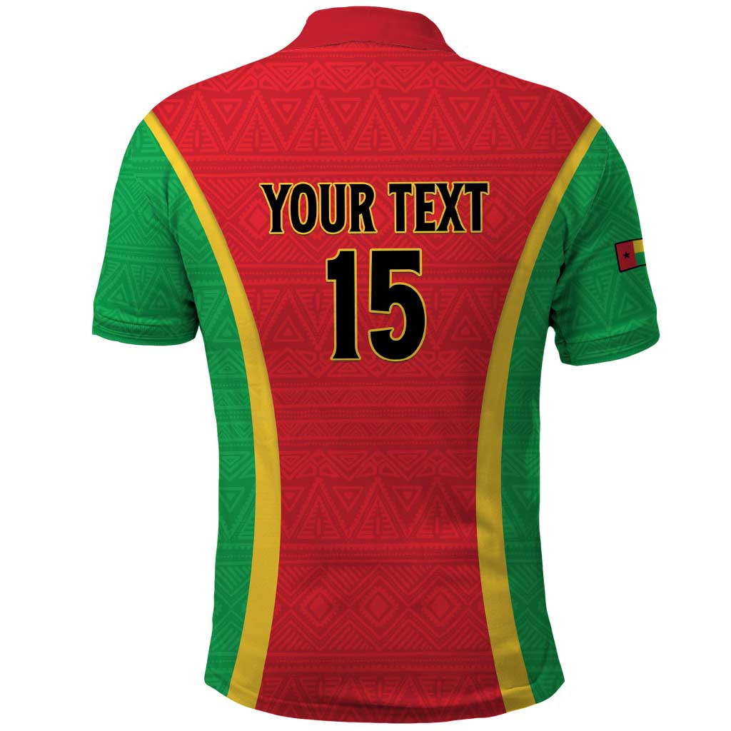 Custom Guinea-Bissau Football Polo Shirt Vamos Djurtus LT15