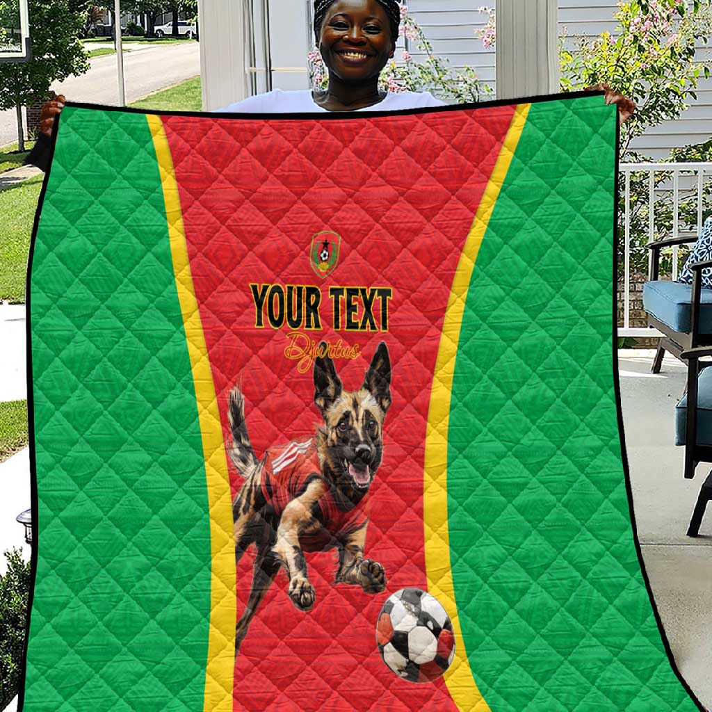 Custom Guinea-Bissau Football Quilt Go Djurtus Go LT15