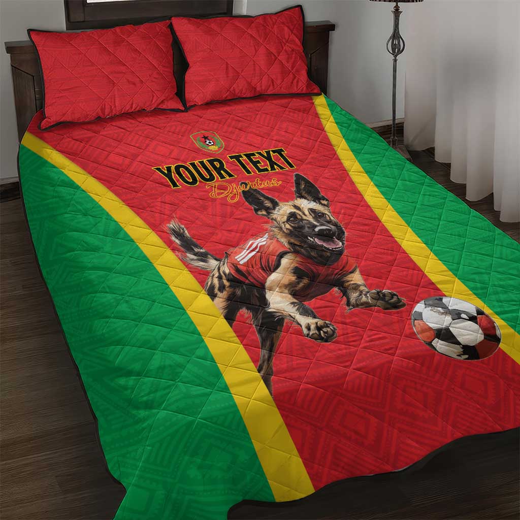 Custom Guinea-Bissau Football Quilt Bed Set Go Djurtus Go LT15