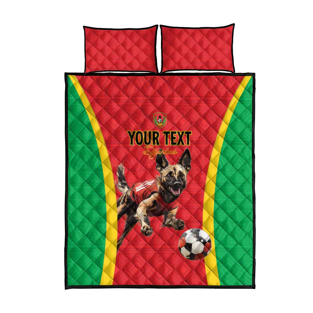 Custom Guinea-Bissau Football Quilt Bed Set Go Djurtus Go LT15
