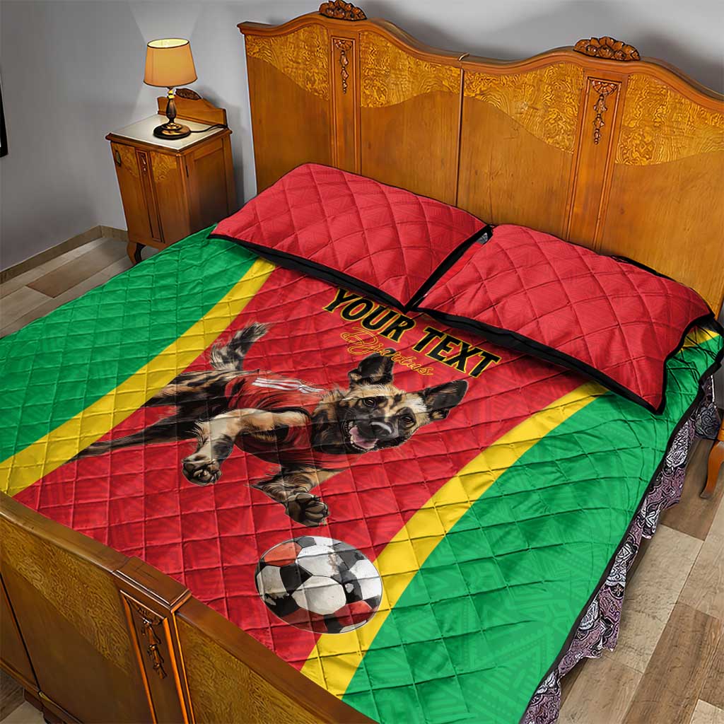 Custom Guinea-Bissau Football Quilt Bed Set Go Djurtus Go LT15
