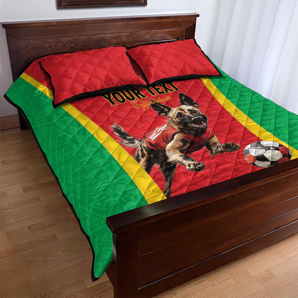 Custom Guinea-Bissau Football Quilt Bed Set Go Djurtus Go LT15
