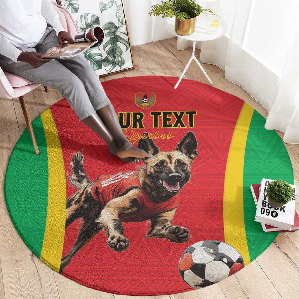 Custom Guinea-Bissau Football Round Carpet Go Djurtus Go LT15