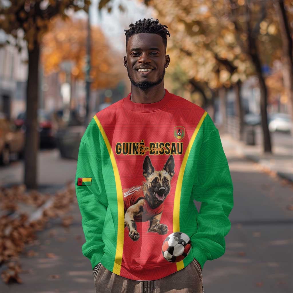 Custom Guinea-Bissau Football Sweatshirt Go Djurtus Go LT15