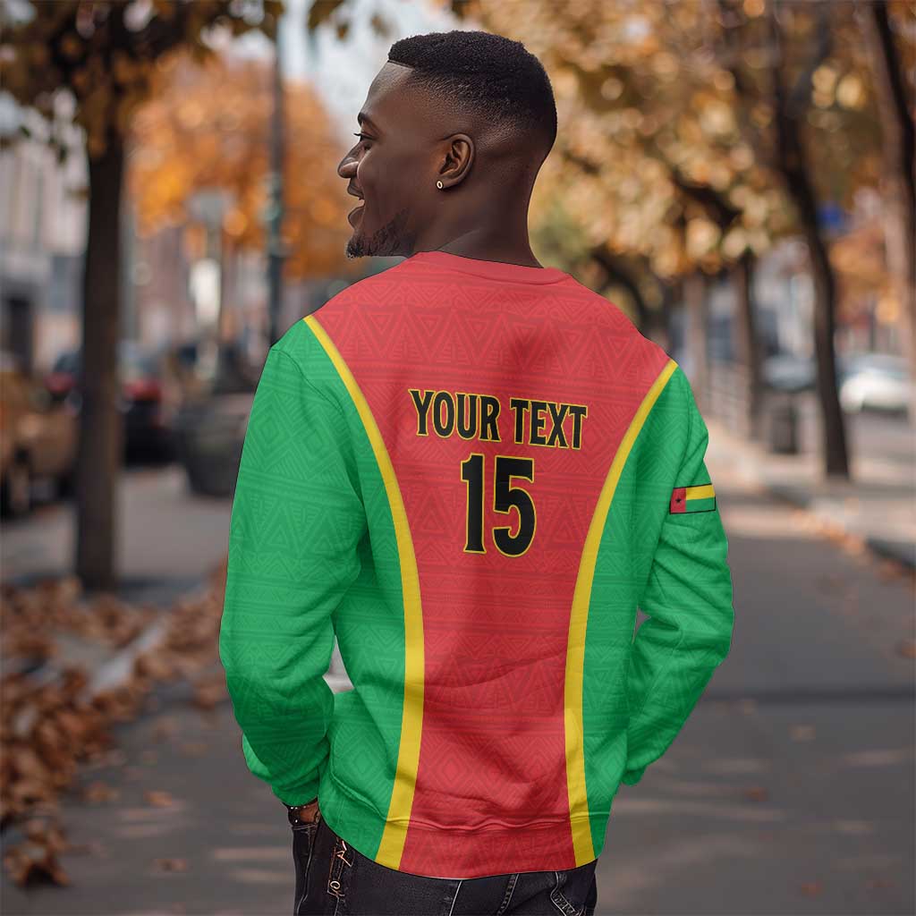 Custom Guinea-Bissau Football Sweatshirt Go Djurtus Go LT15
