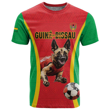 Custom Guinea-Bissau Football T shirt Go Djurtus Go LT15
