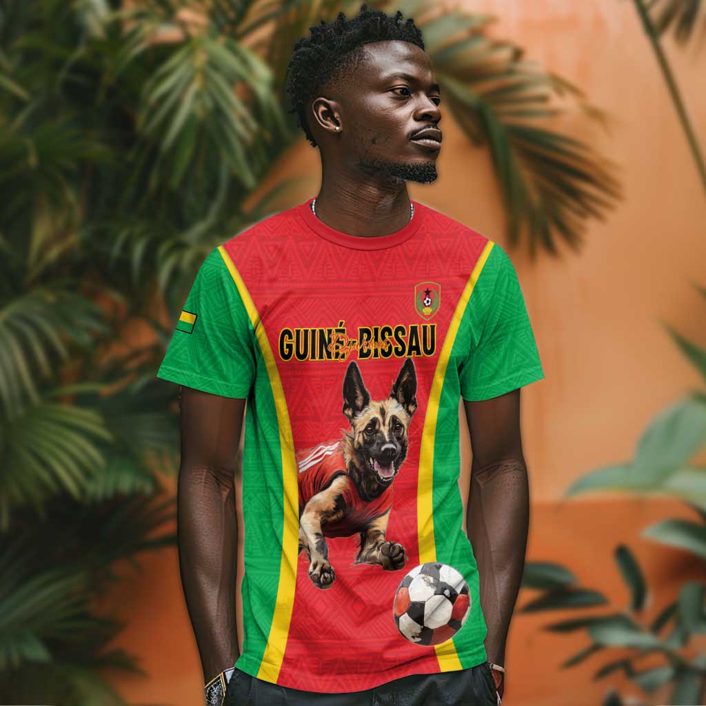 Custom Guinea-Bissau Football T shirt Go Djurtus Go LT15