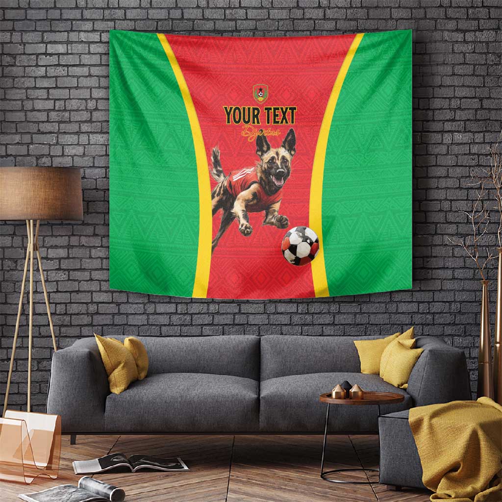 Custom Guinea-Bissau Football Tapestry Go Djurtus Go LT15