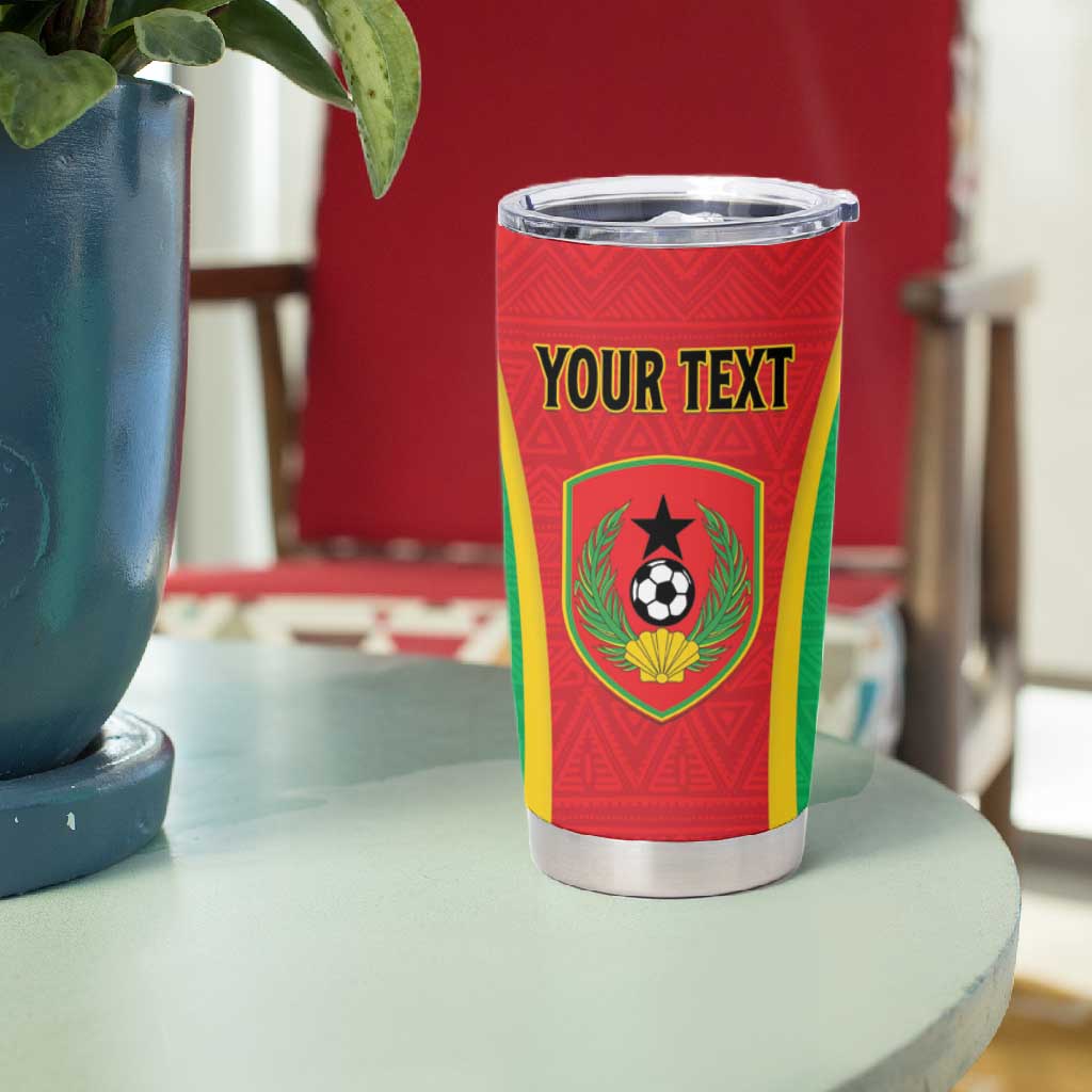 Custom Guinea-Bissau Football Tumbler Cup Go Djurtus Go LT15