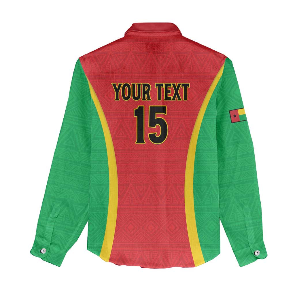 Custom Guinea-Bissau Football Women Casual Shirt Go Djurtus Go LT15