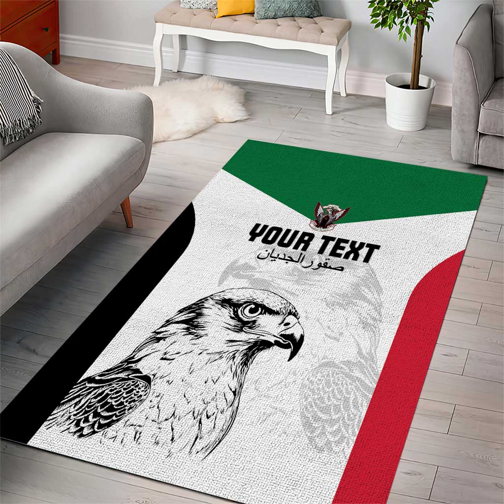 Custom Sudan Football Area Rug Yalla Sudan LT15