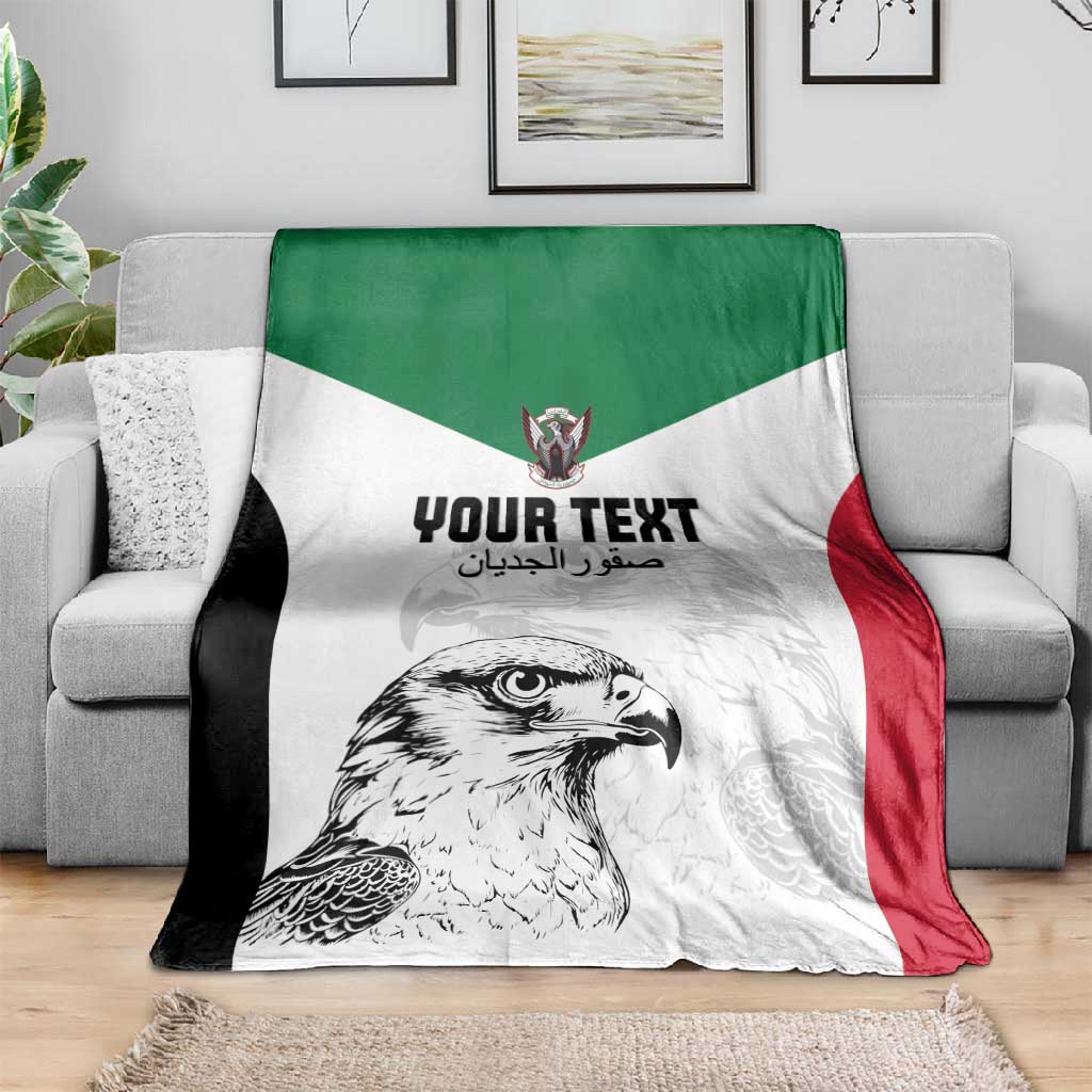 Custom Sudan Football Blanket Yalla Sudan LT15