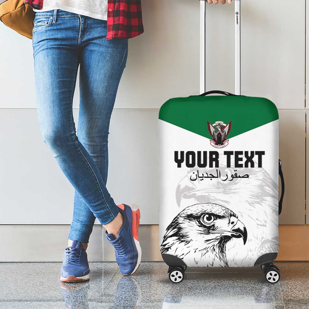 Custom Sudan Football Luggage Cover Yalla Falcons of Jediane LT15